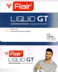 Flair Liquid GT Pen – Pack of 10 (Blue) | Smooth Liquid Ink Writing