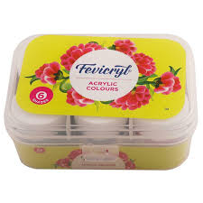 Fevicryl Acrylic Colours 6 Shades | Rich & Vibrant Acrylic Paints