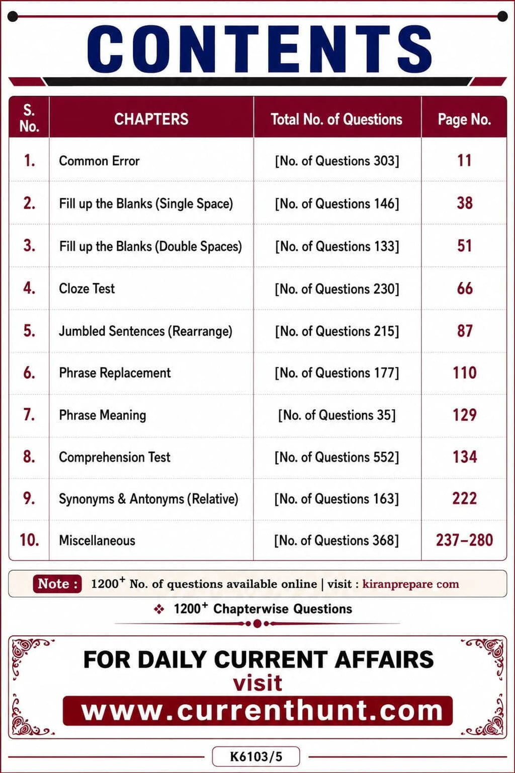 Kiran Bank PO English Language Chapterwise Solved Papers (2018–2025) 2026–27 Edition (Hindi Medium)