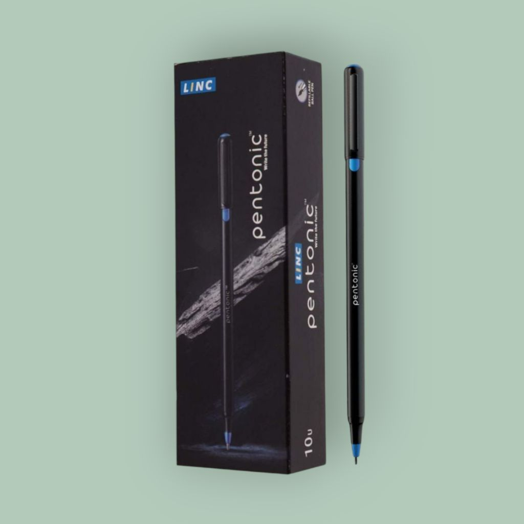 Linc Pentonic blue ink pen and box of 10