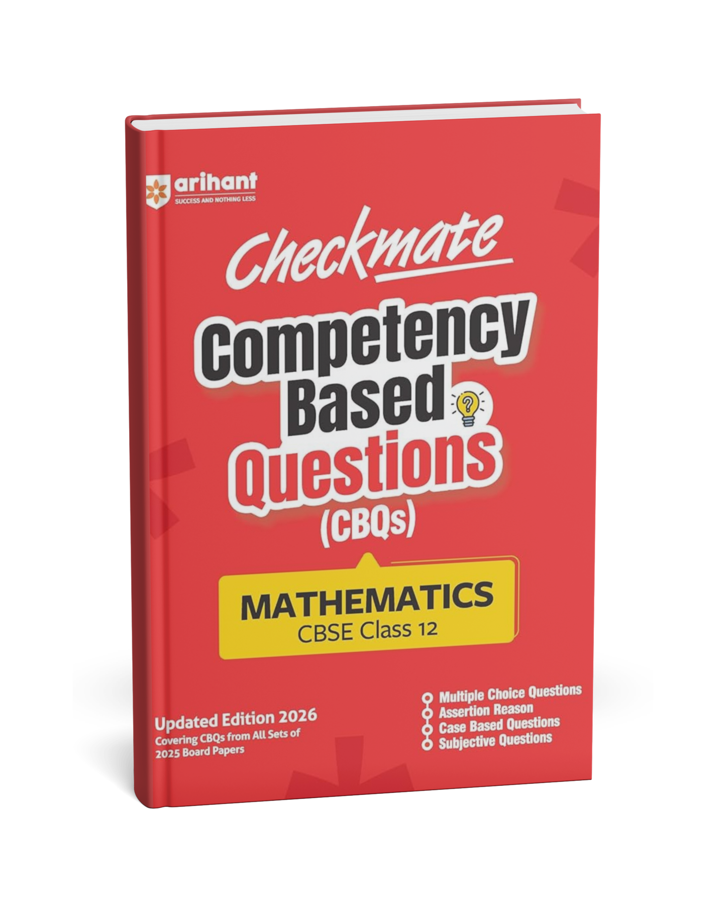 Arihant Checkmate Competency Based Questions (CBQs) Mathematics – CBSE Class 12 [English]