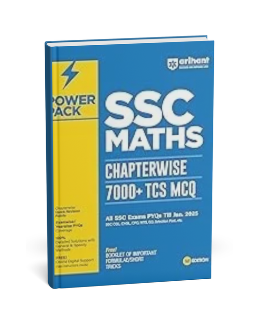 Arihant Power Pack SSC Maths Chapter-wise 7000+ TCS MCQs [English]