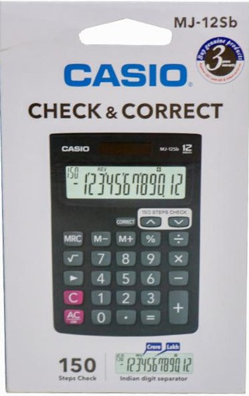 Casio Check & Correct MJ-12SB – 150 Steps Printing Calculator