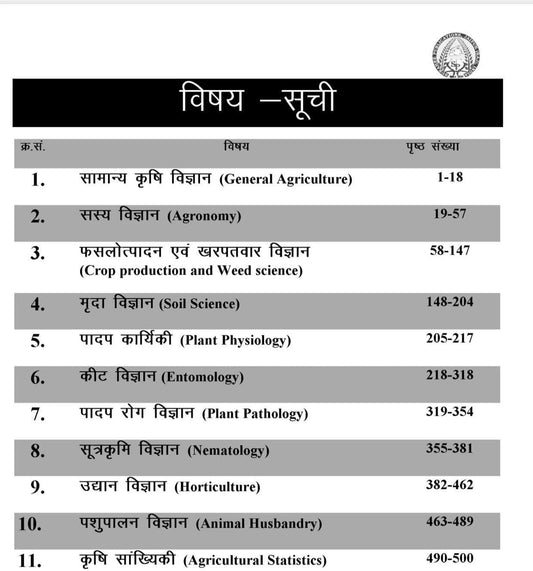 Surahee Moolbhut Krishi (Basic Agriculture) By Dr. P.D. Chaudhary & Dr. N.R. Sunda (Hindi Medium)