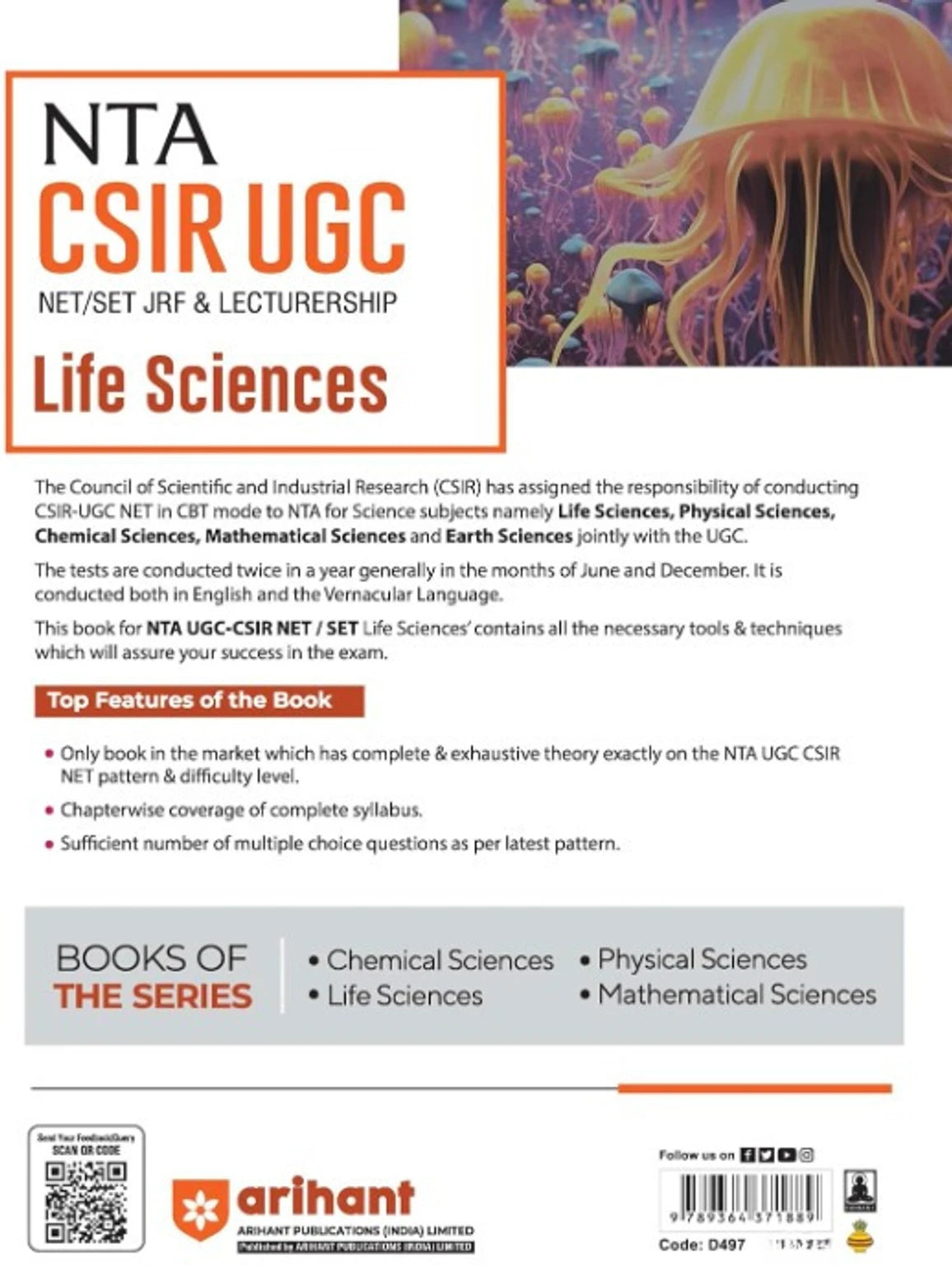 Arihant NTA CSIR UGC NET/SET/JRF & Lectureship ( Life Sciences ) English Medium