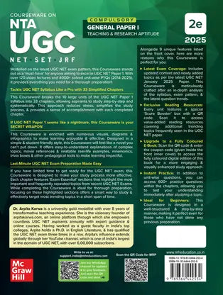 TMH – NTA UGC 2025 NET/SET/JRF General Paper–1 (2nd Edition) by Dr. Arpita Karwa [English]