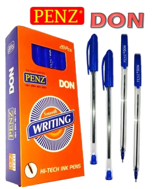 Penz Don Blue Ball Pen – Pack of 20 Units