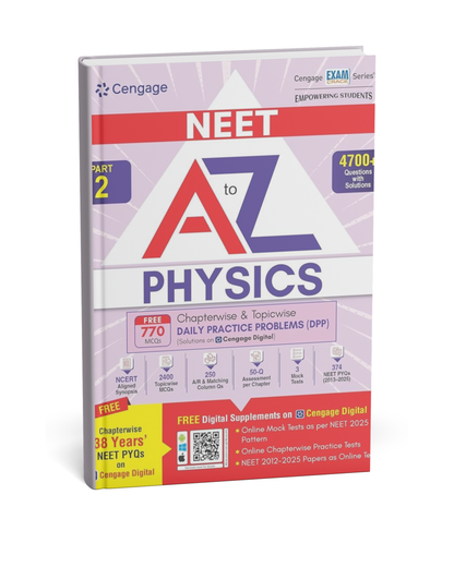 Cengage A to Z NEET Physics (Part–2) 4000+ Questions | English Medium