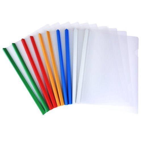 Clip Plastic A4 Stick File – Set of 20 Files, Durable Document Holder