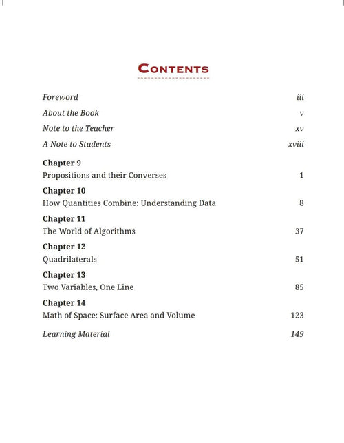 (Pre-Order) NCERT Ganita Manjari Part-II Textbook of Mathematics for Class 9 (English Medium)