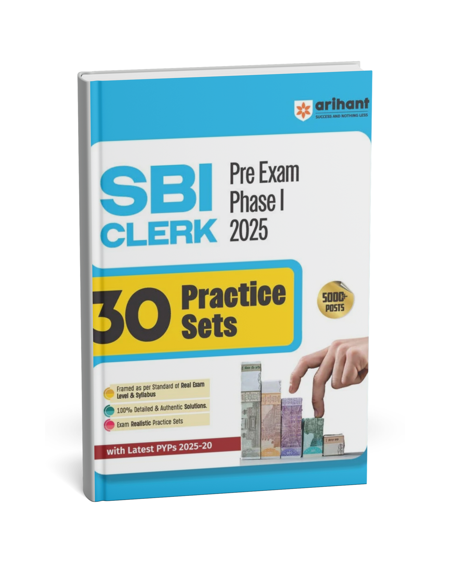 Arihant SBI Clerk Pre Exam Phase 1 2025 – 30 Practice Sets [English]