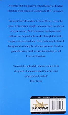 A Critical History of English Literature (Volume-I) by David Daiches | From the Beginnings to Milton