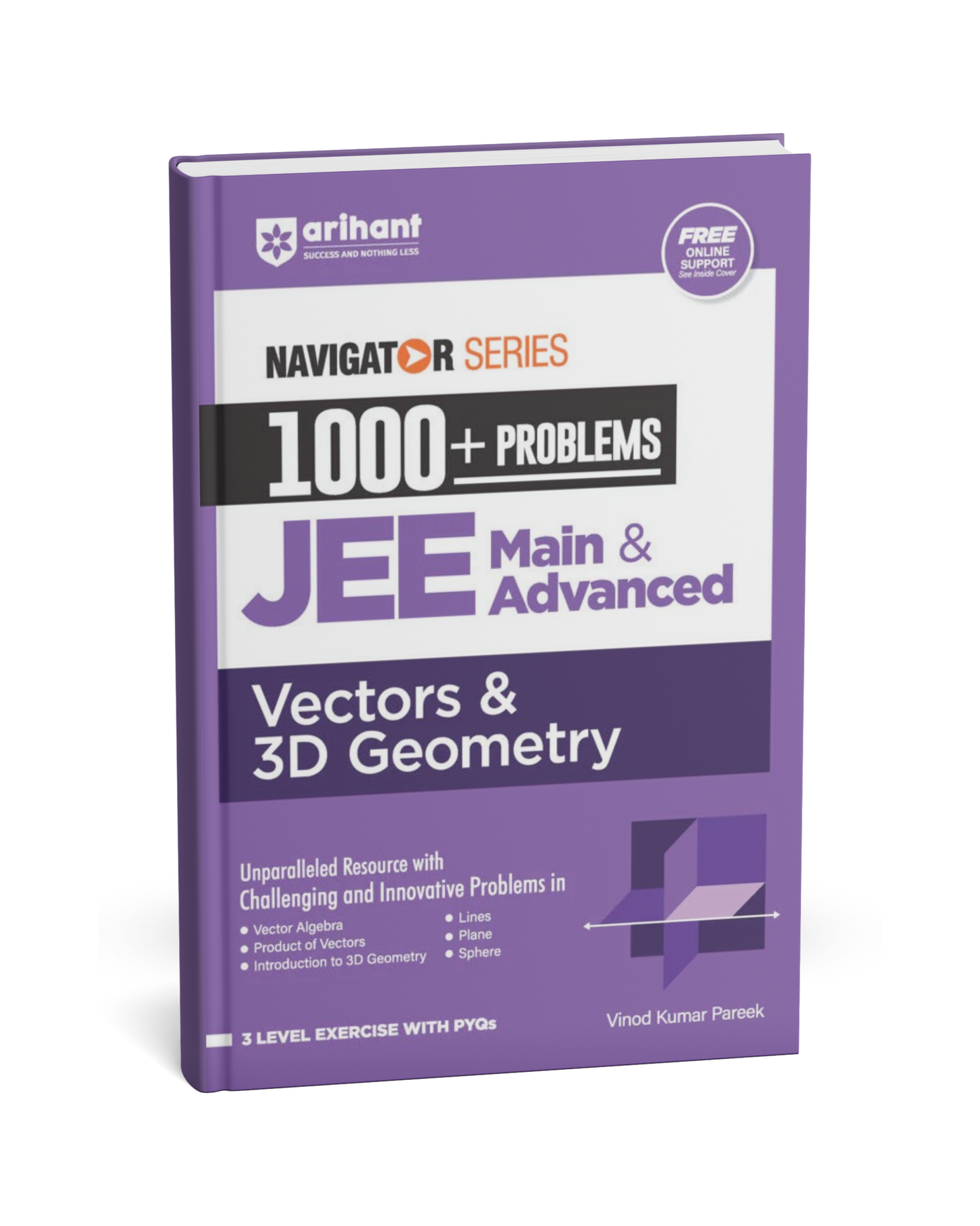 Arihant Navigator Series – 1000+ Problems in Vectors & 3D Geometry for JEE Main & Advanced (English)