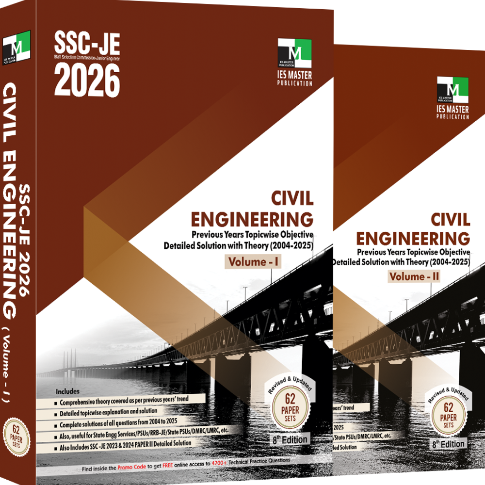 IES Master SSC JE 2026 Civil Engineering Volume I & II (English Medium)